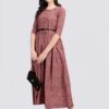 Women Printed Crepe Gown