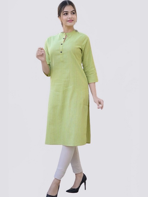 Women Solid Straight Kurta