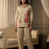 Desert Blossom Embroidered Co-ord Set (Beige) 4 Desert Blossom Embroidered Co-ord Set (Beige) 4