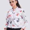 women printed butterfly shirt