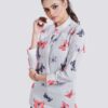women printed butterfly shirt