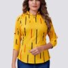women printed yellow shirt women printed yellow shirt