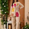 Beige-Floral-Embroidered-3-Piece-Co-ord-Set-front Beige Floral Embroidered 3 Piece Co ord Set front