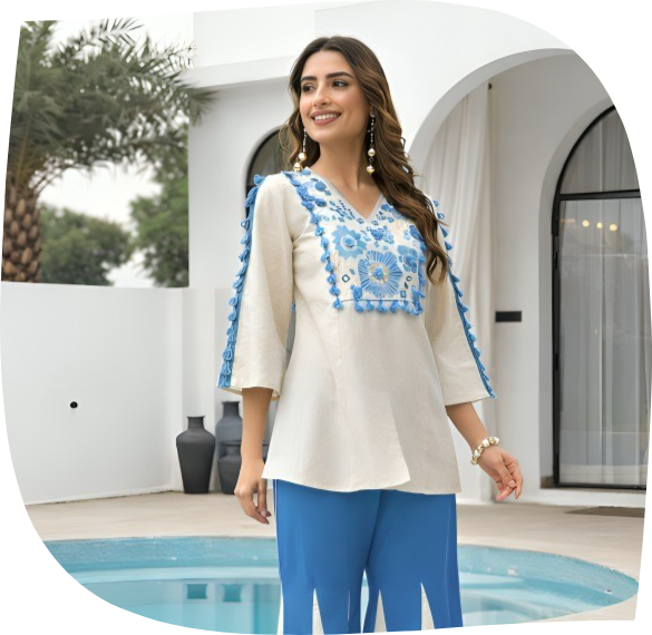 The-Hand-Finished-Aegean-Blue-Mosaic-Palazzo-Suit-front-look