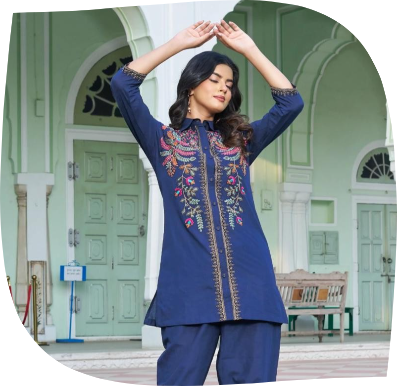The-Imperial-Navy-Blue-Floral Embroidered-Atelier-Suit-front-look